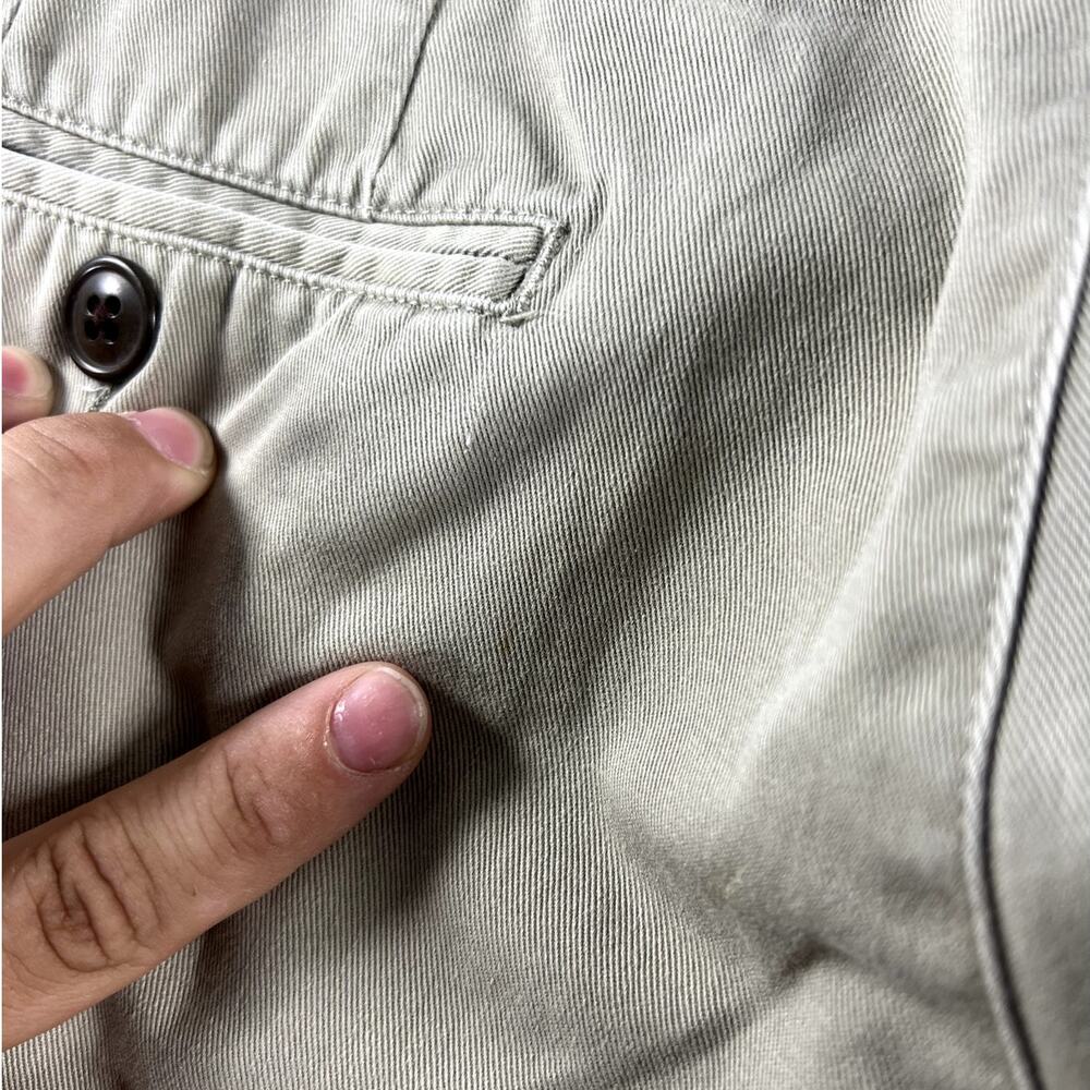Vintage 90s Tommy Hilfiger Double Pleated Beige Pants Mens Size 40x32 (40x31) - Picture 10 of 13